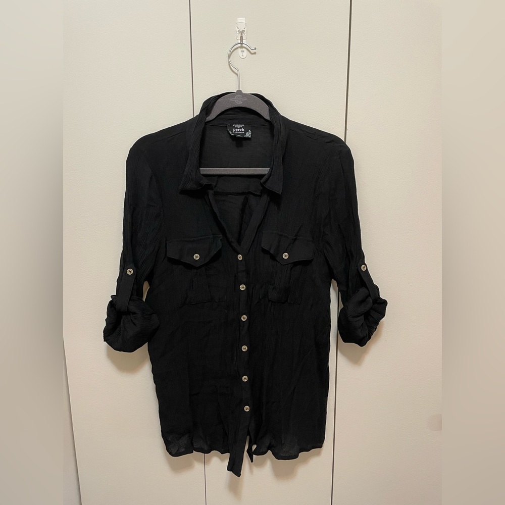 Perch by Blu Pepper Button Front Top